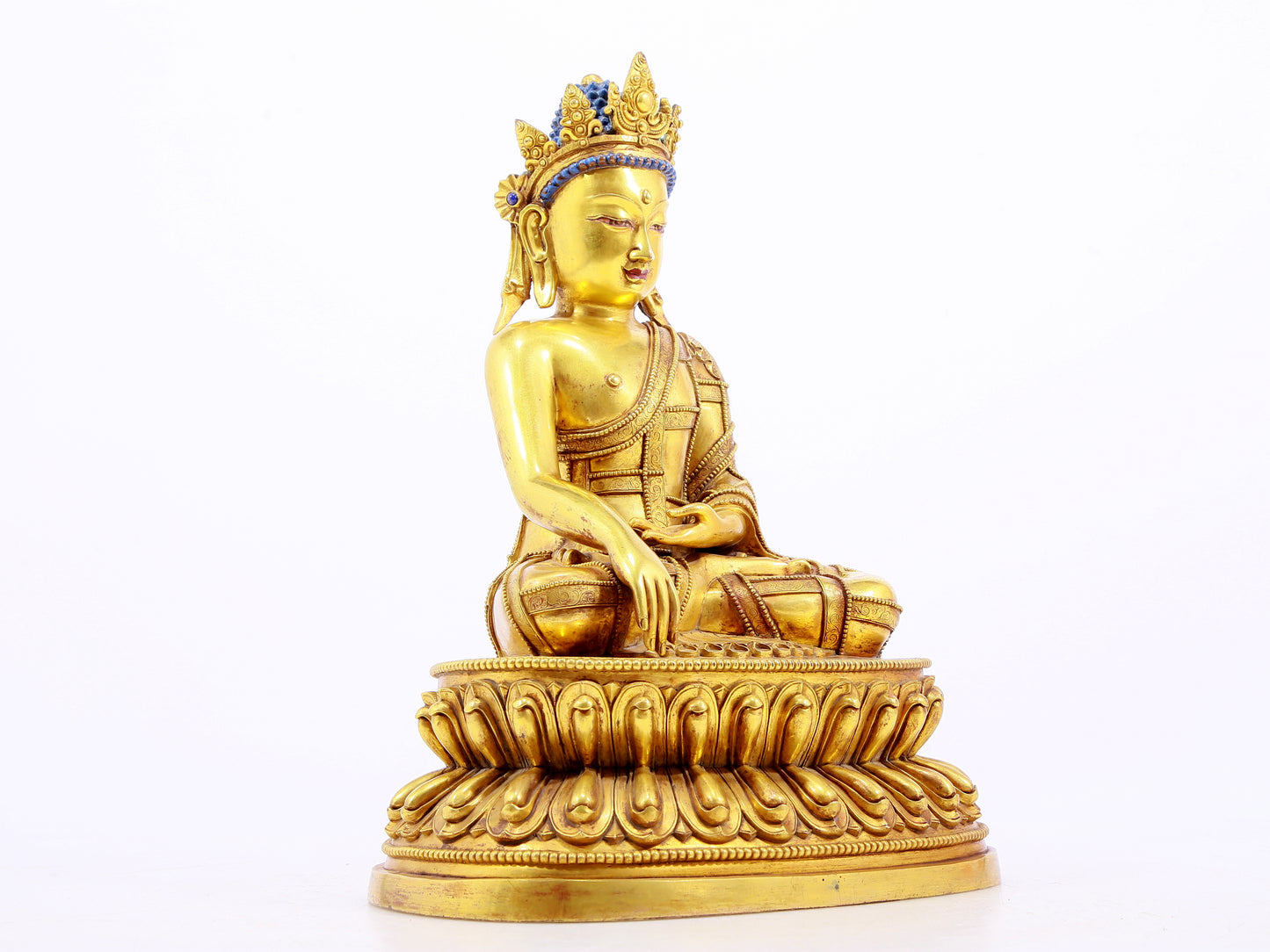 Wonderful Gilt-Bronze Figure Of Bodhisattva