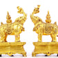 Magnificent Pair Of Gilt-Bronze Elephants