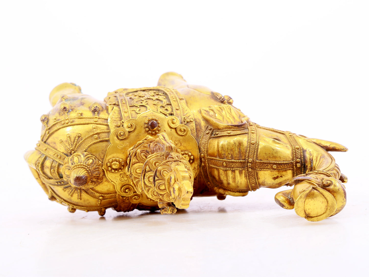 Magnificent Pair Of Gilt-Bronze Elephants