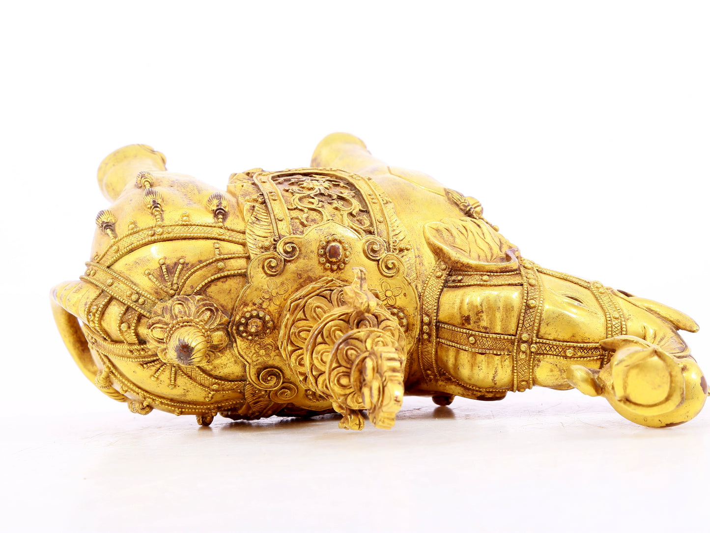 Magnificent Pair Of Gilt-Bronze Elephants