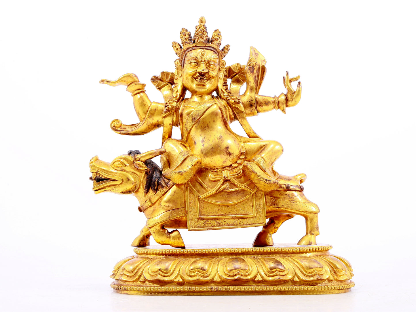 Magnificent Gilt-Bronze Figure Of Vajrapani