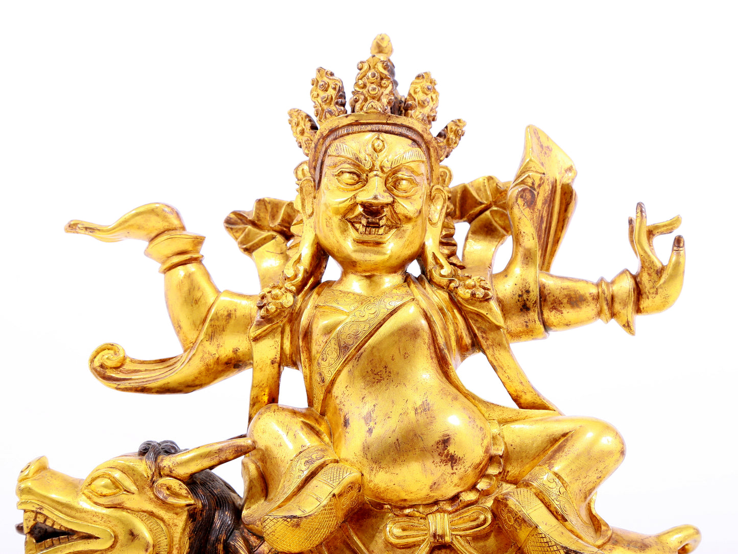 Magnificent Gilt-Bronze Figure Of Vajrapani