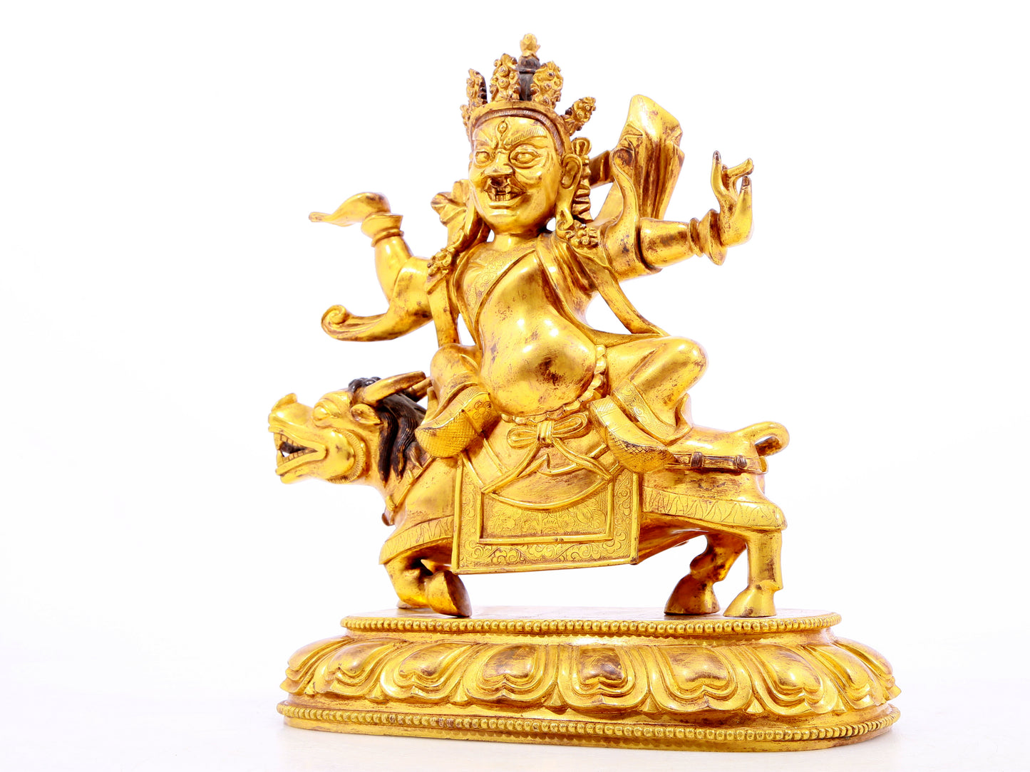 Magnificent Gilt-Bronze Figure Of Vajrapani