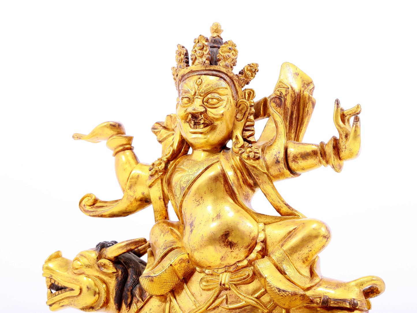 Magnificent Gilt-Bronze Figure Of Vajrapani