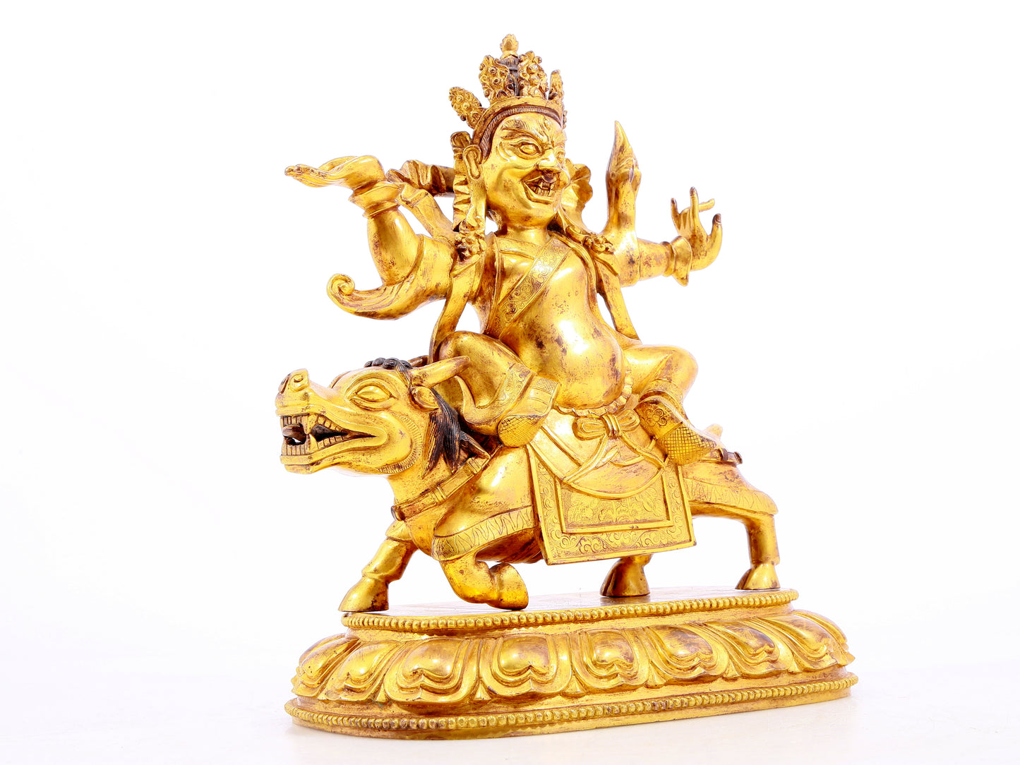 Magnificent Gilt-Bronze Figure Of Vajrapani