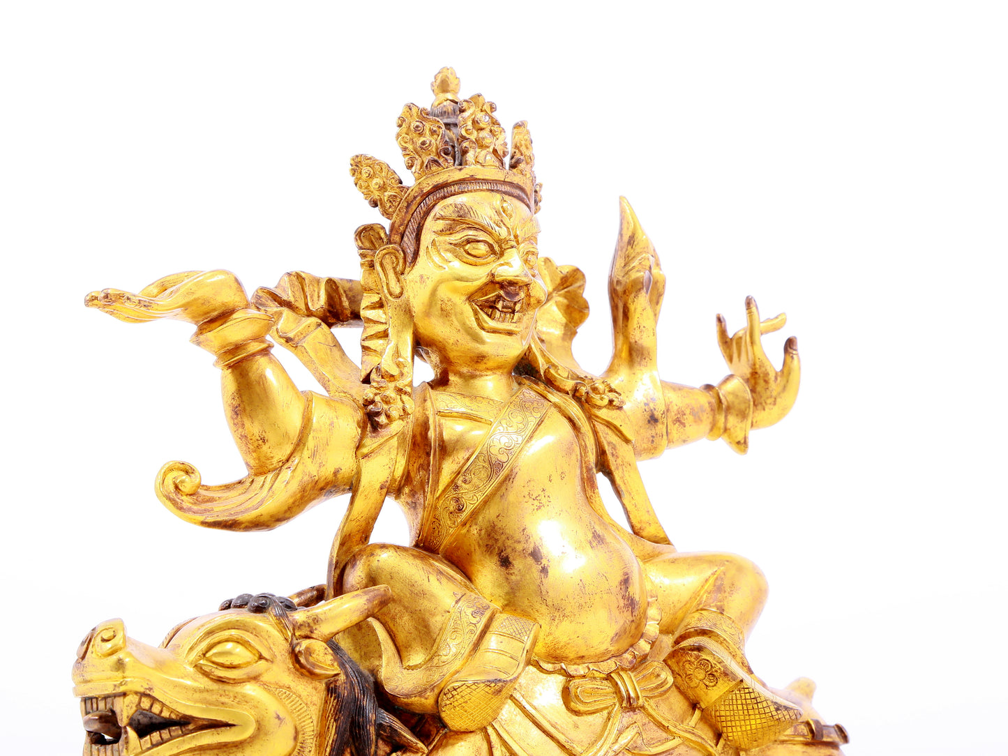 Magnificent Gilt-Bronze Figure Of Vajrapani