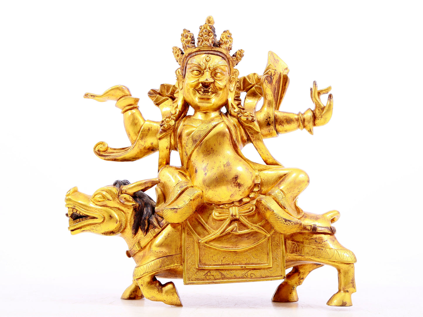 Magnificent Gilt-Bronze Figure Of Vajrapani