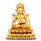 A gilt bronze statue of Bodhisattva