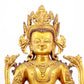 A gilt bronze statue of Bodhisattva