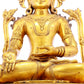 A gilt bronze statue of Bodhisattva