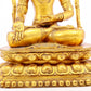 A gilt bronze statue of Bodhisattva