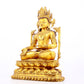 A gilt bronze statue of Bodhisattva