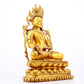 A gilt bronze statue of Bodhisattva