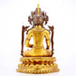 A gilt bronze statue of Bodhisattva