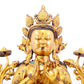 A gilt bronze statue of Tara inlaid with hundreds of treasures