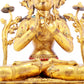 A gilt bronze statue of Tara inlaid with hundreds of treasures