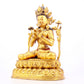 A gilt bronze statue of Tara inlaid with hundreds of treasures