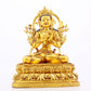 Magnificent Gilt-Bronze Figure Of Manjusri