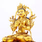 Magnificent Gilt-Bronze Figure Of Manjusri