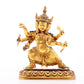 A gilt bronze Vajra statue