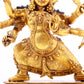 A gilt bronze Vajra statue