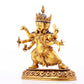 A gilt bronze Vajra statue