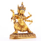 A gilt bronze Vajra statue