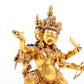 A gilt bronze Vajra statue