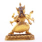 A gilt bronze Vajra statue