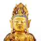 A Magnificent Gilt-Bronze Figure Of Guanyin