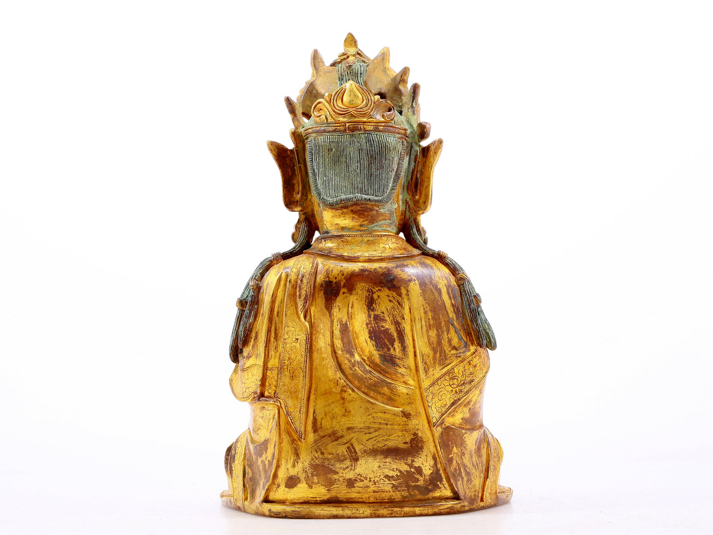 A Magnificent Gilt-Bronze Figure Of Guanyin