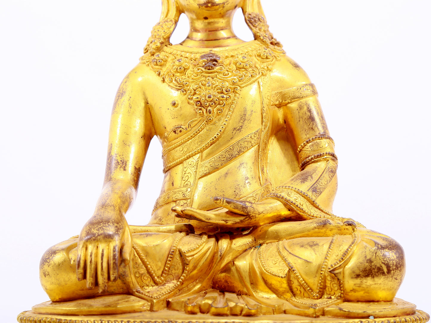 Magnificent Gilt-Bronze Figure Of Bodhisattva