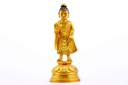 Wonderful Gilt-Bronze Figure Of Tathagata