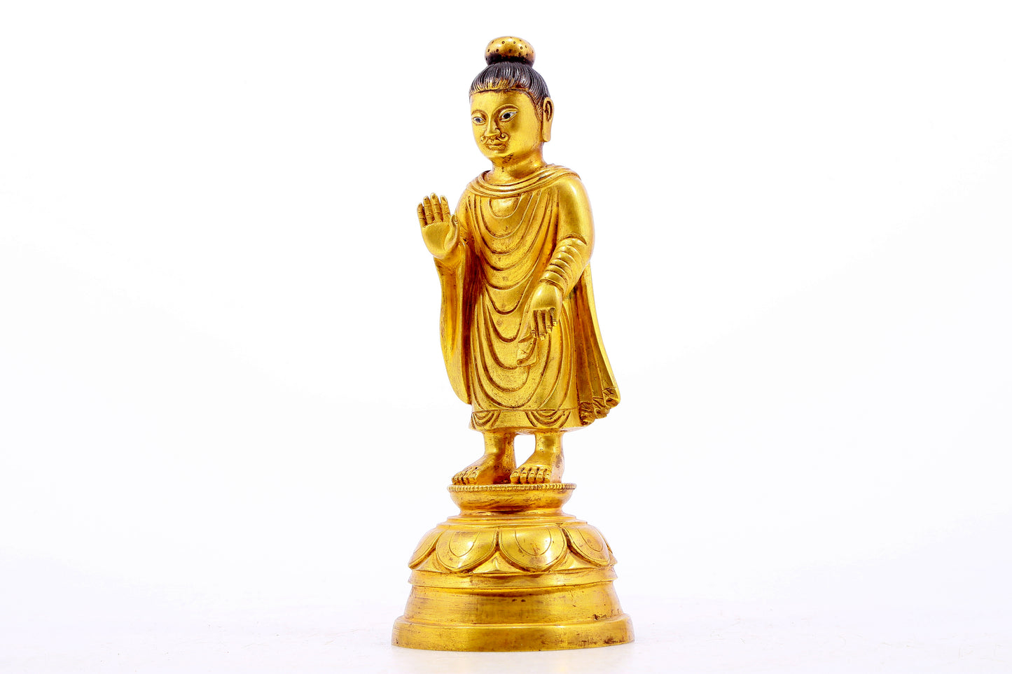 Wonderful Gilt-Bronze Figure Of Tathagata