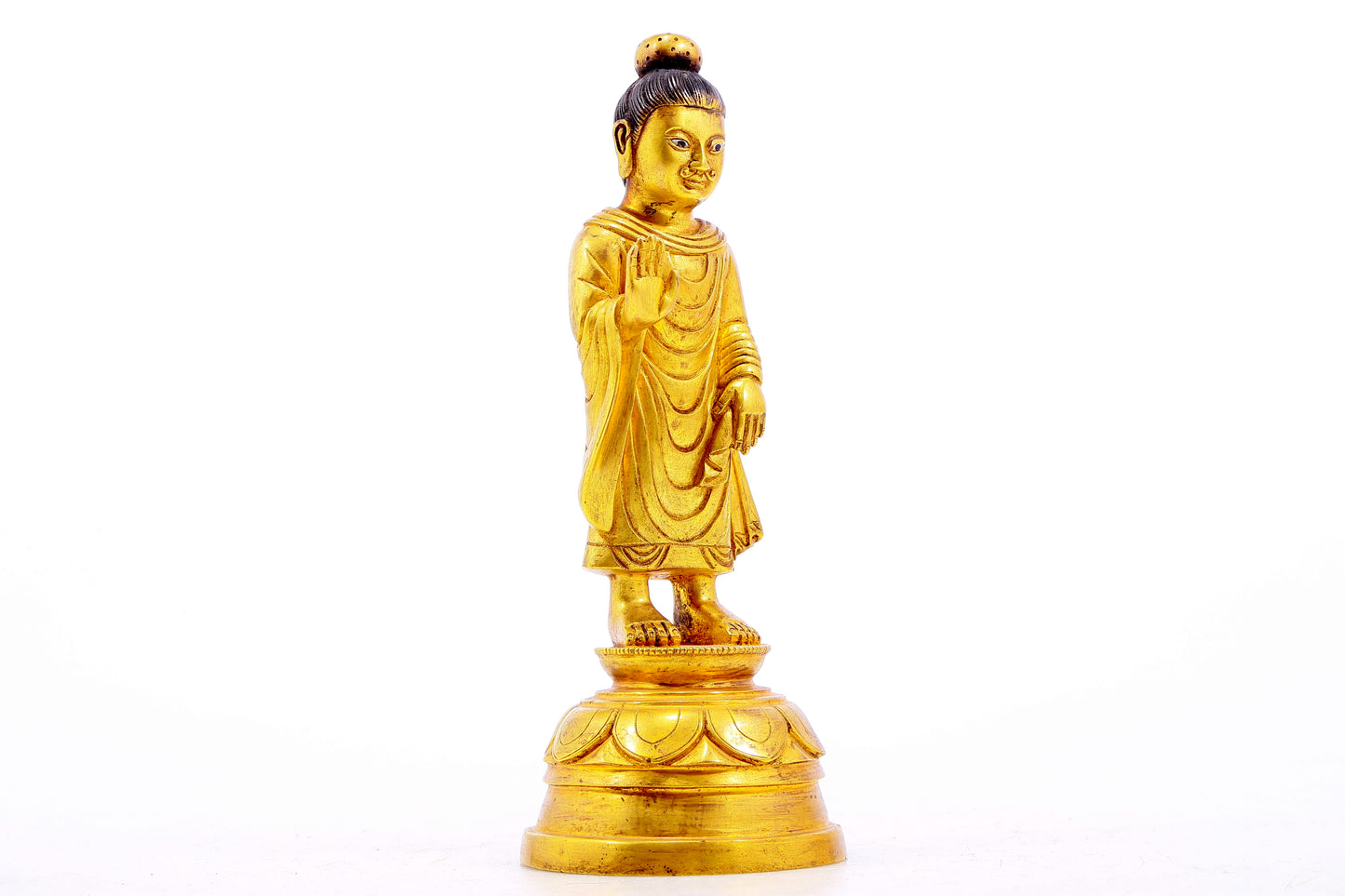 Wonderful Gilt-Bronze Figure Of Tathagata