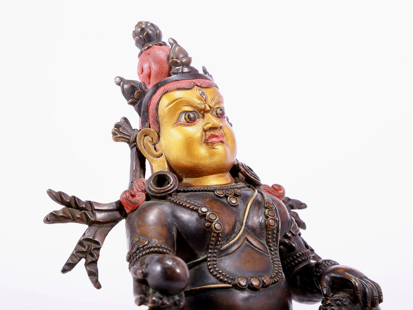 Magnificent Gilt-Bronze Figure Of Kubera