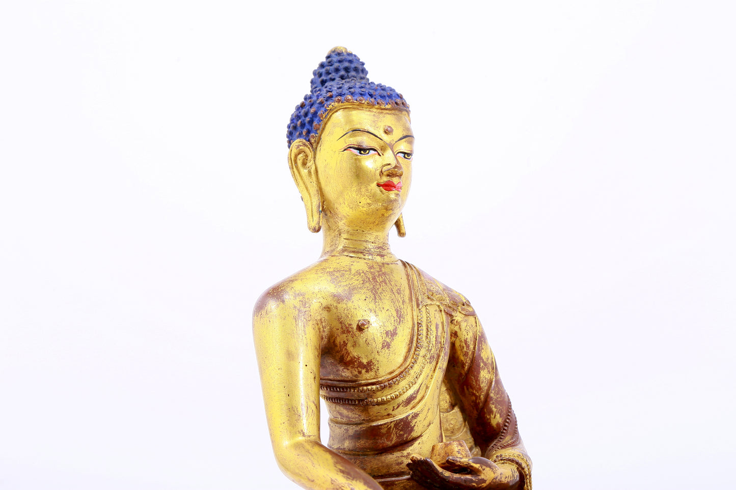 A Magnificent Gilt-Bronze Figure Of Buddha Shakyamuni