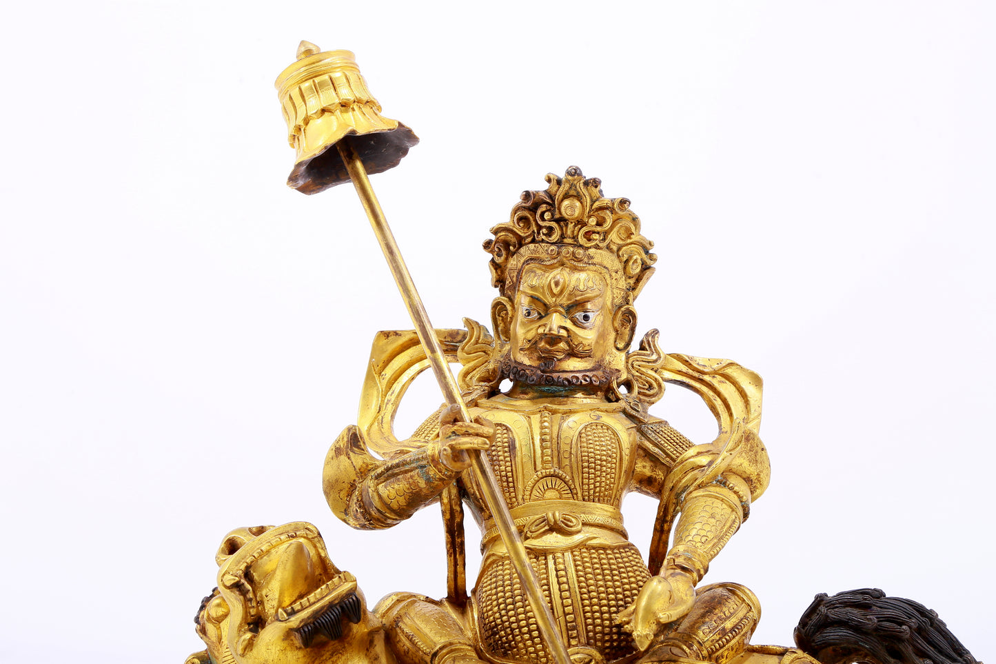 Magnificent Gilt-Bronze Figure Of Vaishravana