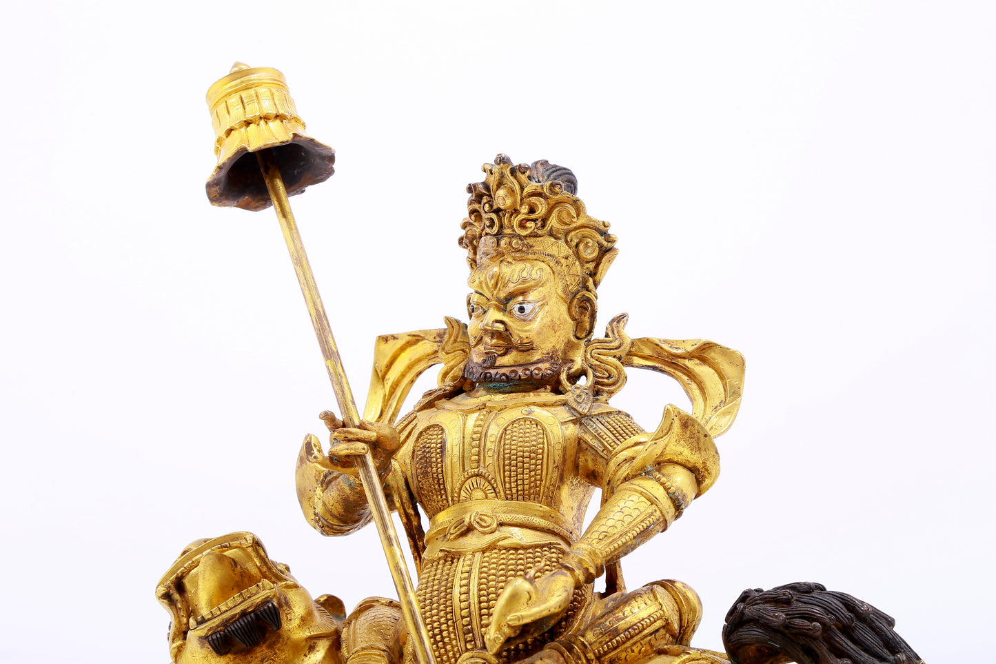 Magnificent Gilt-Bronze Figure Of Vaishravana