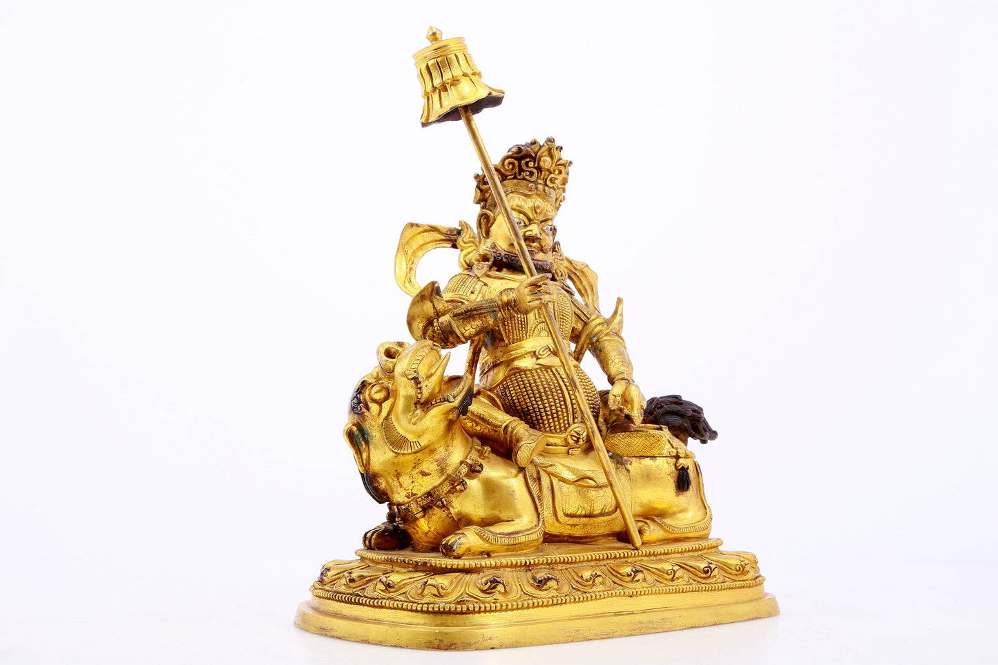 Magnificent Gilt-Bronze Figure Of Vaishravana