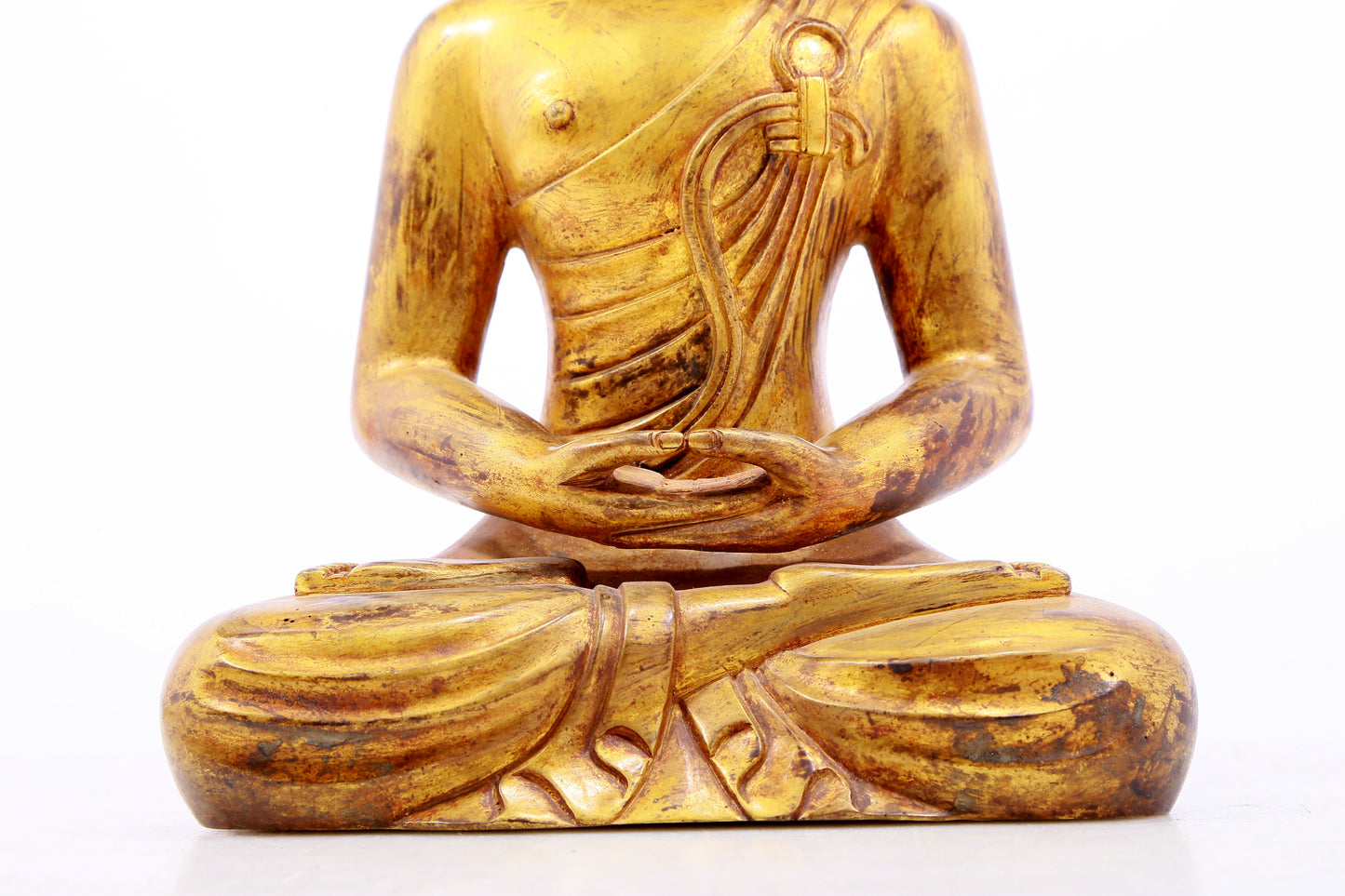 A Magnificent Gilt-Bronze Figure Of Buddha Shakyamuni