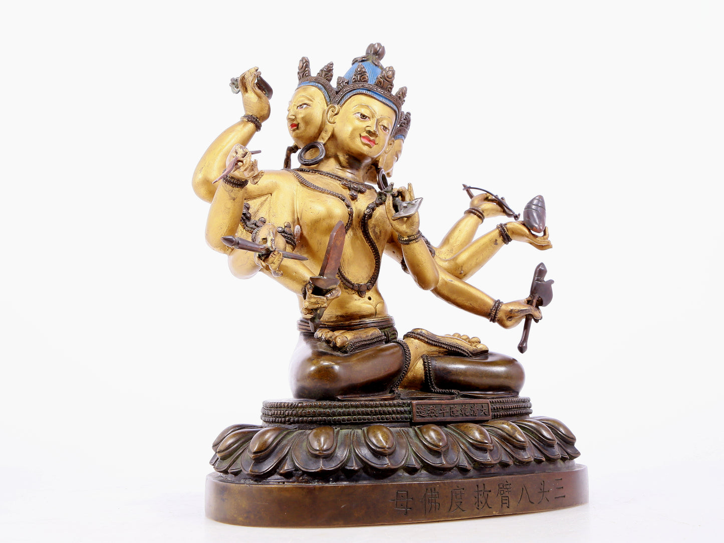 Fabulous Gilt-Bronze Figure Of Dakini