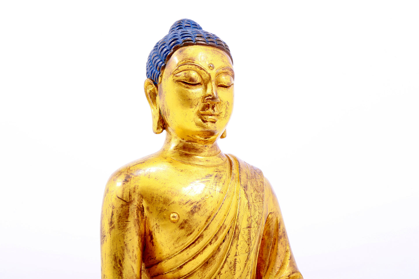 Three Magnificent Gilt-Bronze Figures Of Buddha