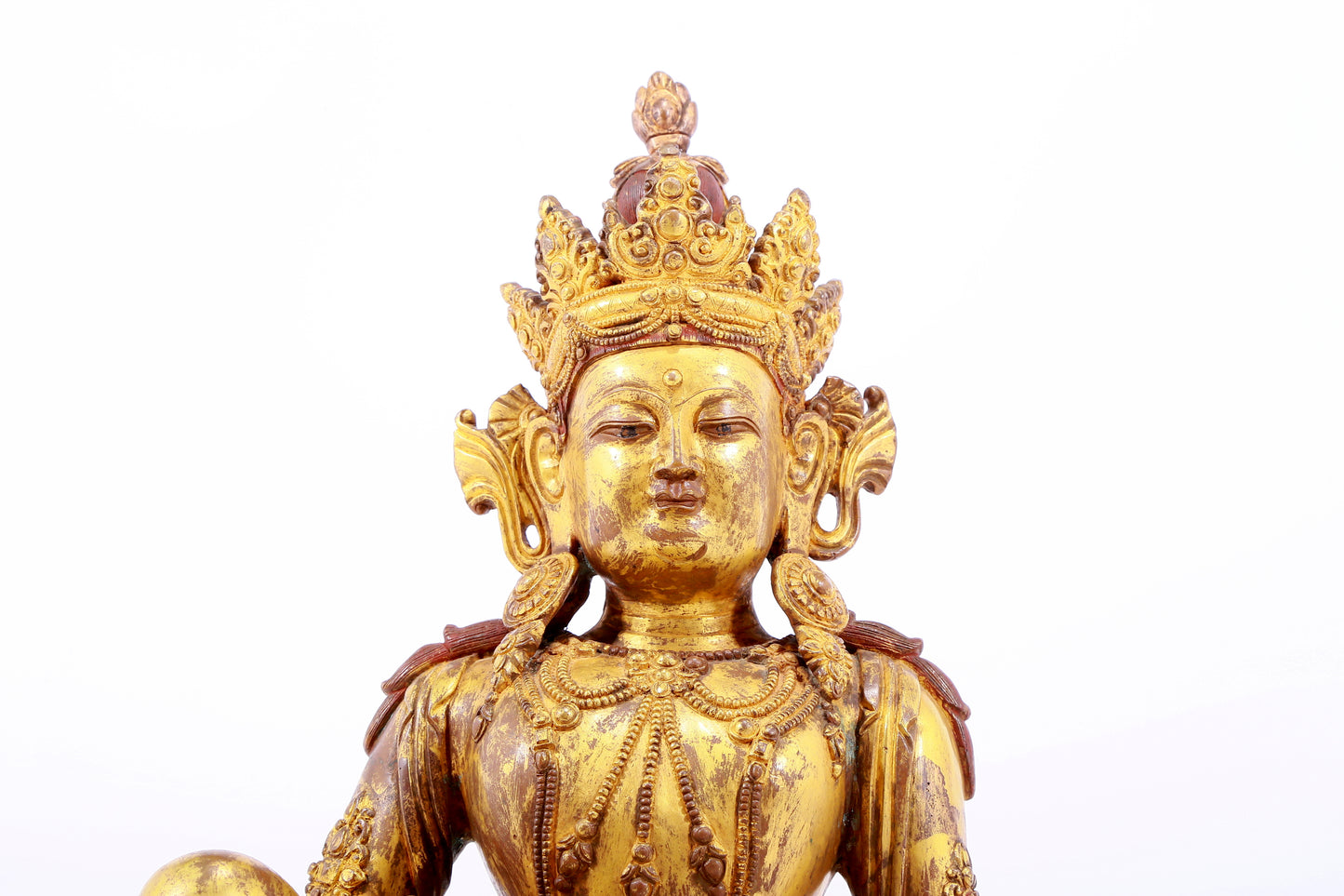 Magnificent Gilt-Bronze Figure Of Avalokiteshvara