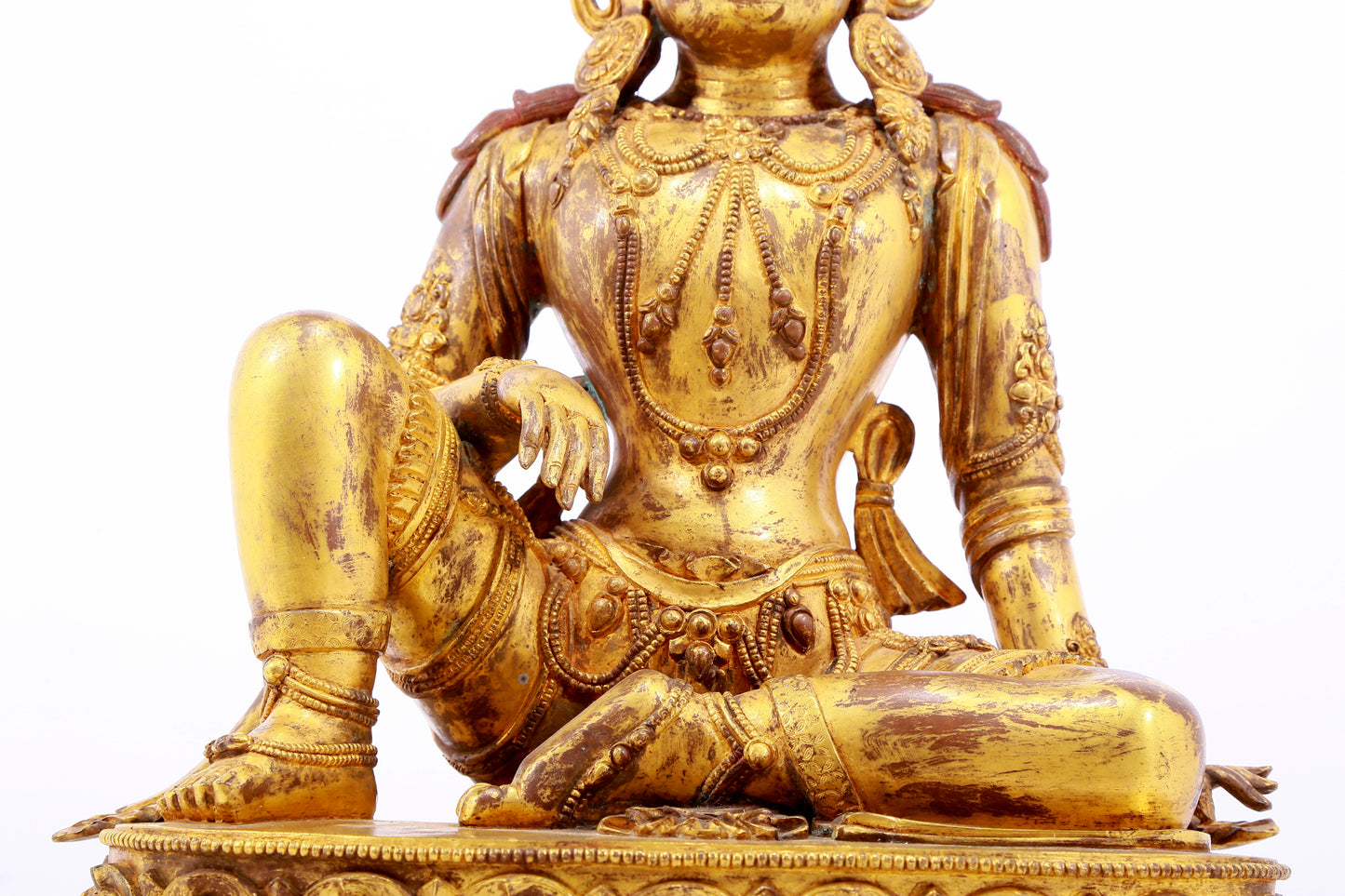 Magnificent Gilt-Bronze Figure Of Avalokiteshvara