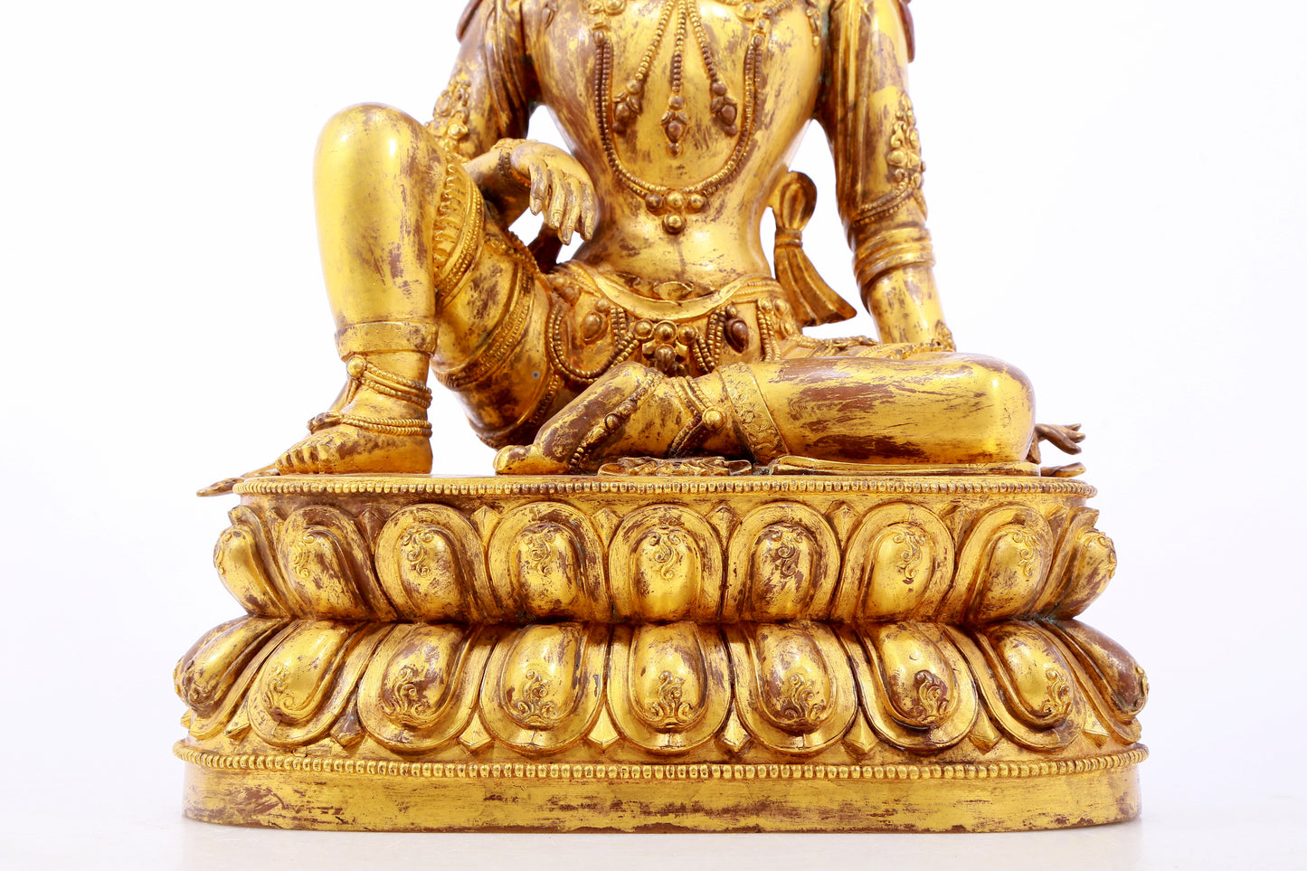 Magnificent Gilt-Bronze Figure Of Avalokiteshvara