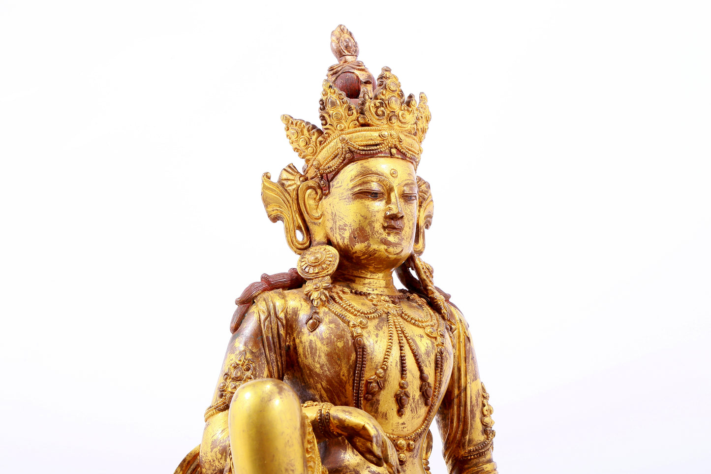 Magnificent Gilt-Bronze Figure Of Avalokiteshvara