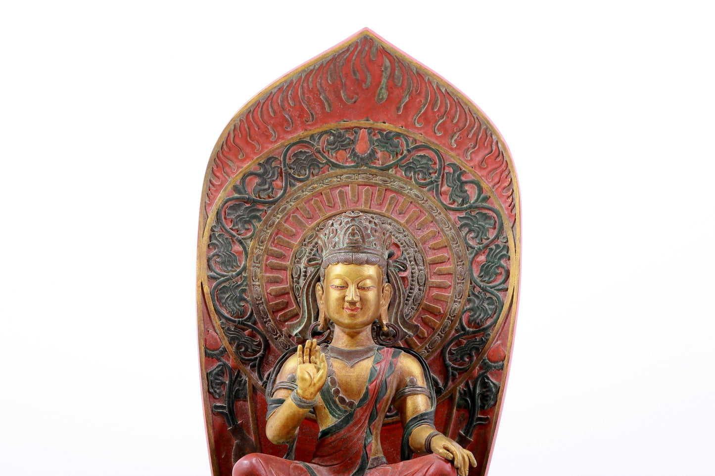 Magnificent Gilt-Bronze Figure Of Bodhisattva