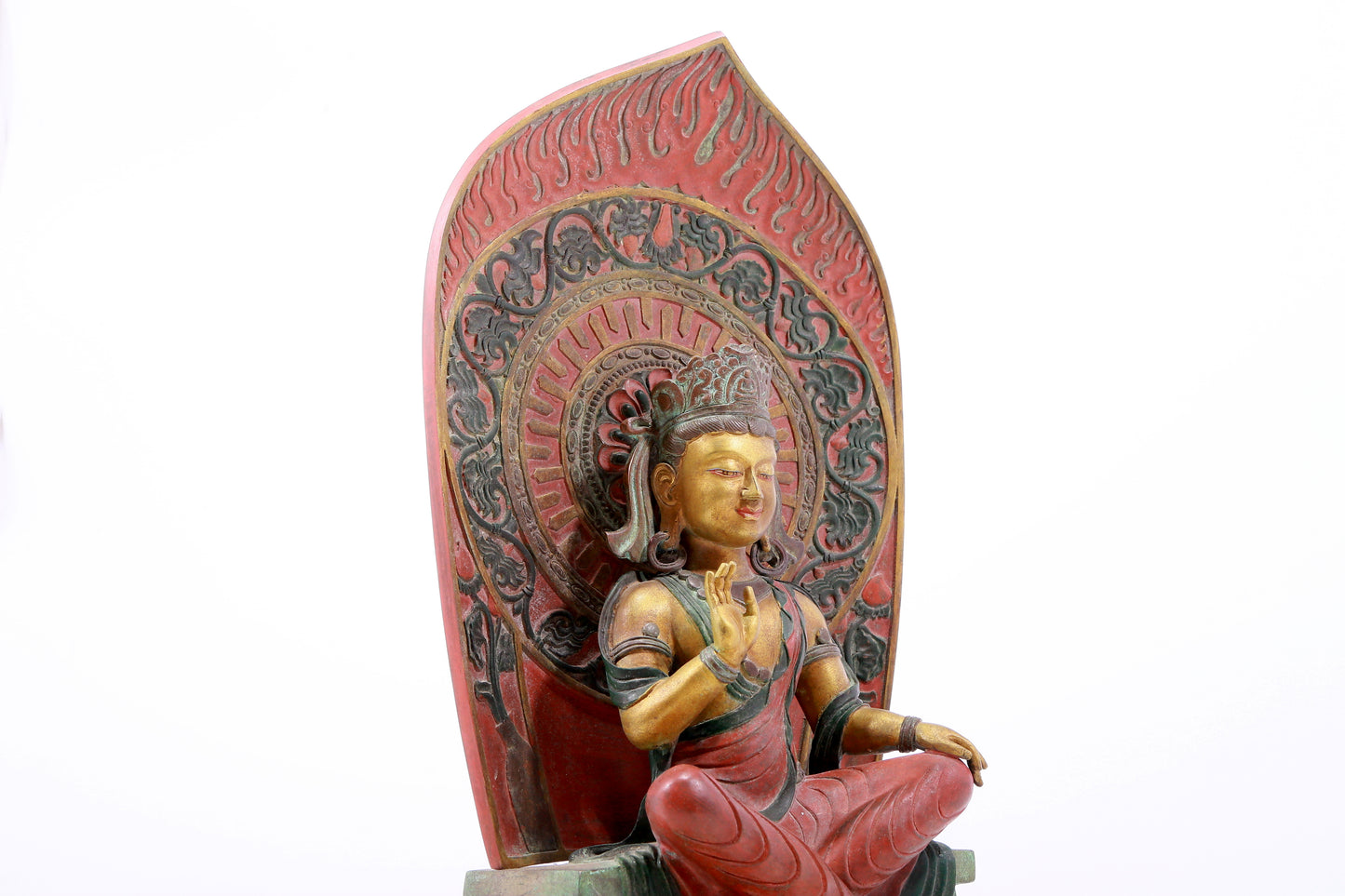 Magnificent Gilt-Bronze Figure Of Bodhisattva