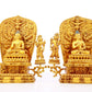 Two gilt bronze statues of Sakyamuni